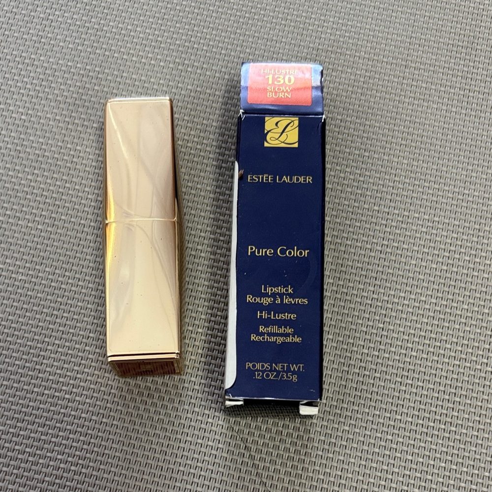 Estée Lauder Pure Color hi-lustre 130 slow burn Lipstick NWT